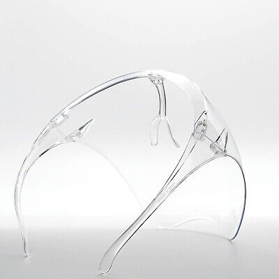 Clear Face Shield Mask Transparent Reusable Glasses Visor Anti-Fog
