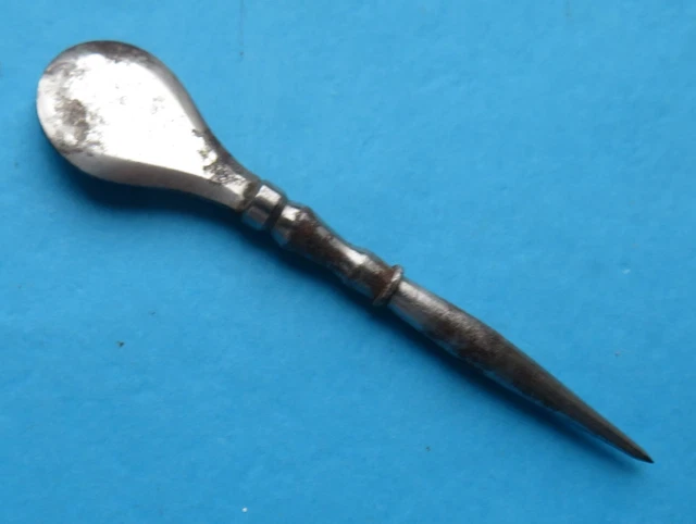 Antique Early 19Th C Steel Sewing Stiletto.