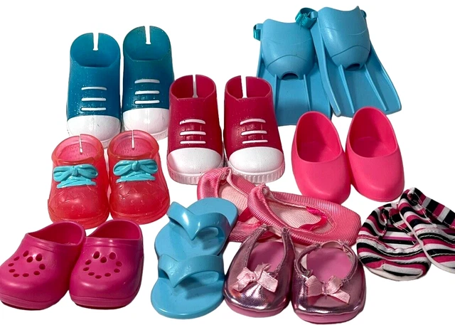 18" Doll Shoes Lot 10 Pairs Fit American Girl Our Generation My Life