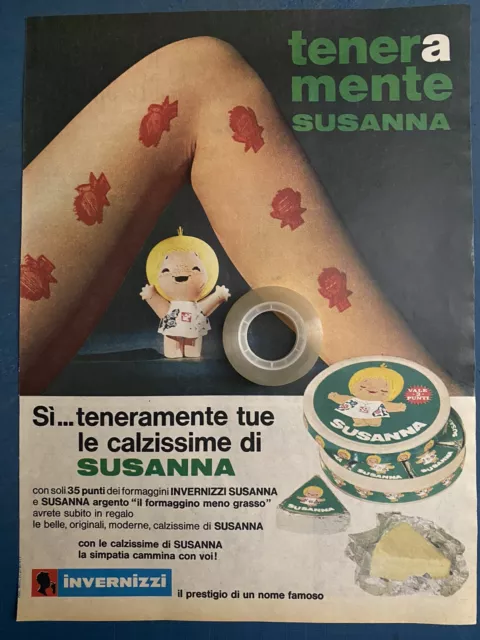 Rara Pubblicità’ Le Calzissime di SUSANNA Invernizzi  1969