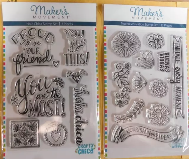 Craft Chica Makers Movement Mucho Motivation Stamp Kit