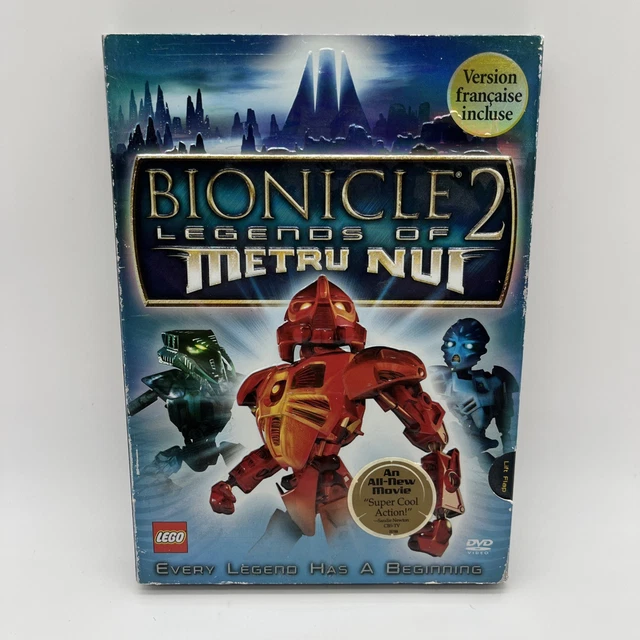 BIONICLE 2 LEGENDS of Metru Nui DVD 2004 Lego Animated Movie CIB w ...