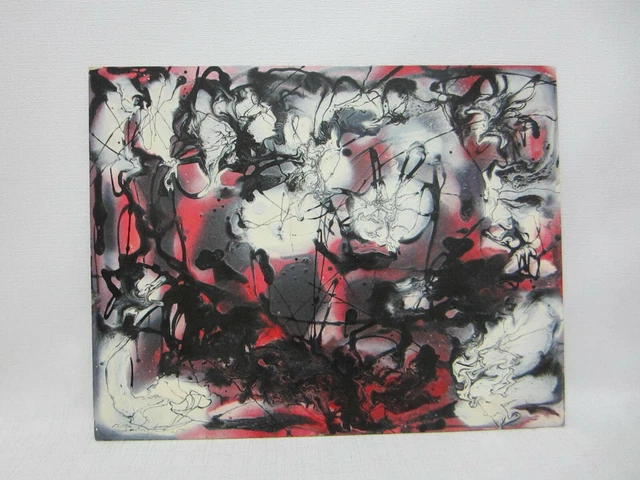 ROSE GRAUBART IGNATOW Painting Abstract Mod Mid Century Modern 1960s Signed