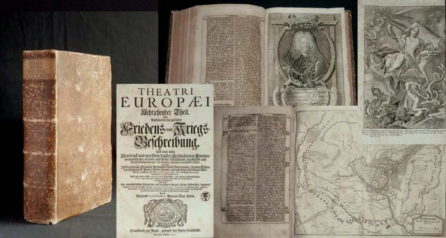 MERIAN  Theatrum Europaeum 18. Theil 1720 Geschichte Kupferstiche
