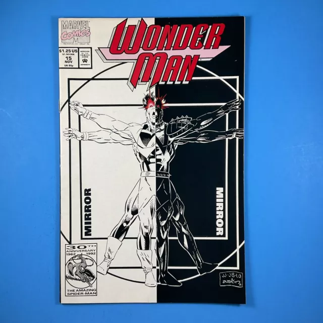 Wonder Man #15 Marvel Comics 1992 Infinity War Tie-In Vitruvian Man Cover