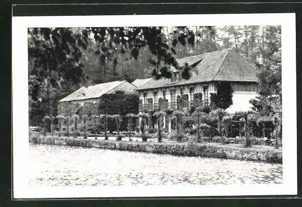 CPA Bagnoles-de-l´Orne, Hotel-Restaurant-Bar-Gouters La Vallee de la Cour