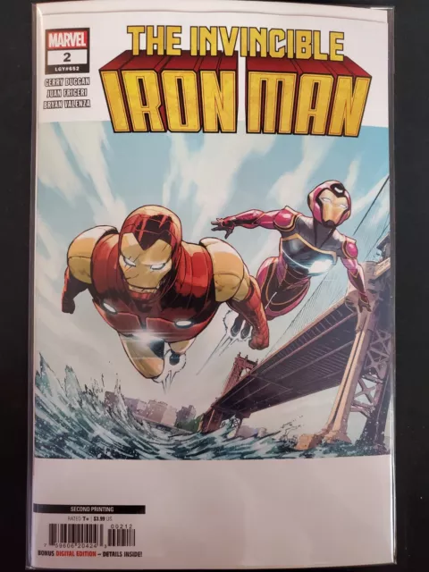 Invincible Iron Man #2 2nd Print Marvel 2023 VF/NM Comics
