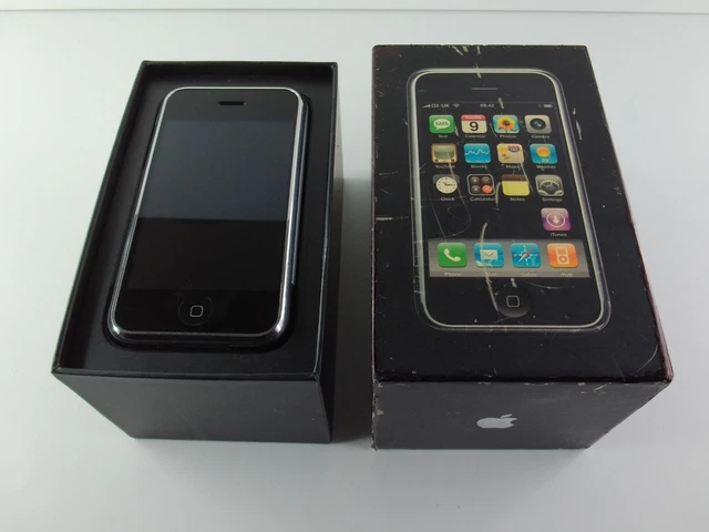 APPLE IPHONE 2G 8gb 1st Generation A1203 - MATCHING BOX & SIM CARD