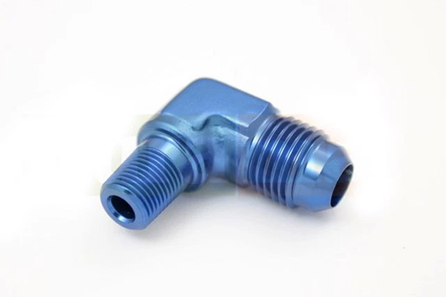 Dash -6 AN6 to 3/8" NPT 90 degree Adapter Car Aluminum Alloy Fitting #6