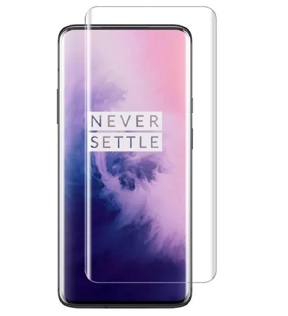 For ONEPLUS 7 PRO FULL COVER TEMPERED GLASS SCREEN PROTECTOR GENUINE GUARD 1+