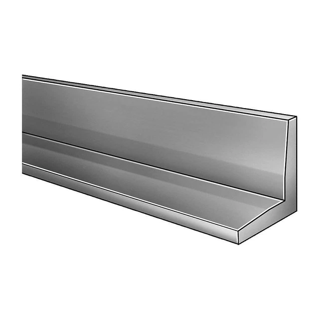 GRAINGER APPROVED 4YTN8 90 Degree Angle Stock,SS,7 ft Overall L