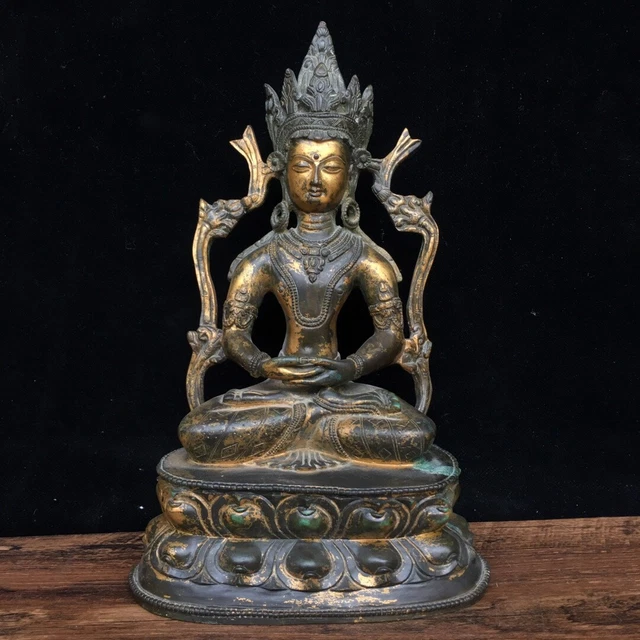Chinese Exquisite Handmade Buddha Bronze Statue