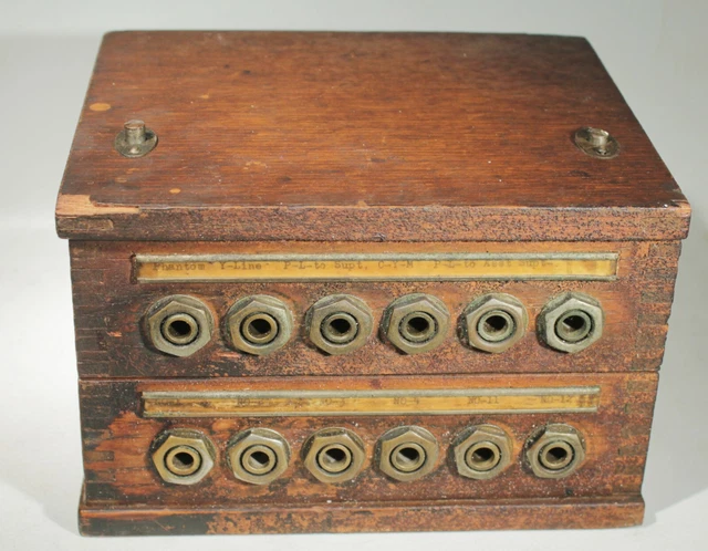 Vintage Western Electric Sp389 A Southern Railway Jack Box 12 Lines With Labels