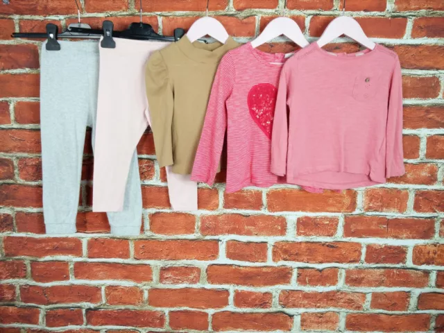 Baby Girls Bundle Age 18-24 Months Next Zara Gap Etc Leggings Tee Top Plain 92Cm