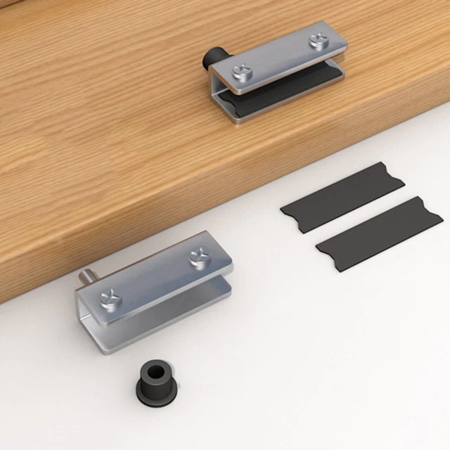 4 Cerniere Per Porte In Vetro - Senza Perforazione, Acciaio Inox Per Vetro 5-8mm - Foto 8