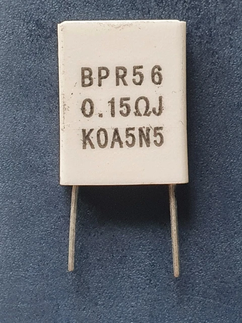 thumbnail image 2 of 10pcs 0.01 Ohm 5 Watt Cement Power Resistors – Axial Ceramic 0R01J 5W 2 of 5