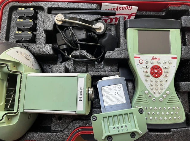 LEICA GS15 GPS GNSS RTK SmartNet RTK Base/Rover Kit CS15 Field ...