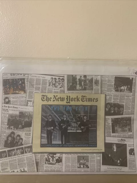 New York Times-  BEATLES -FAB FOUR -A Compilation of Historical Newspaper Pages