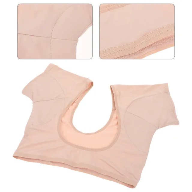 Almohadillas de soldadura debajo de las axilas camisa interior de algodón para ropa de mujer