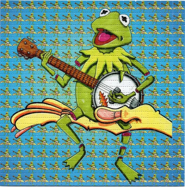 Kermit the Frog by Brian Miller BLOTTER ART perforated tabs psychedelic