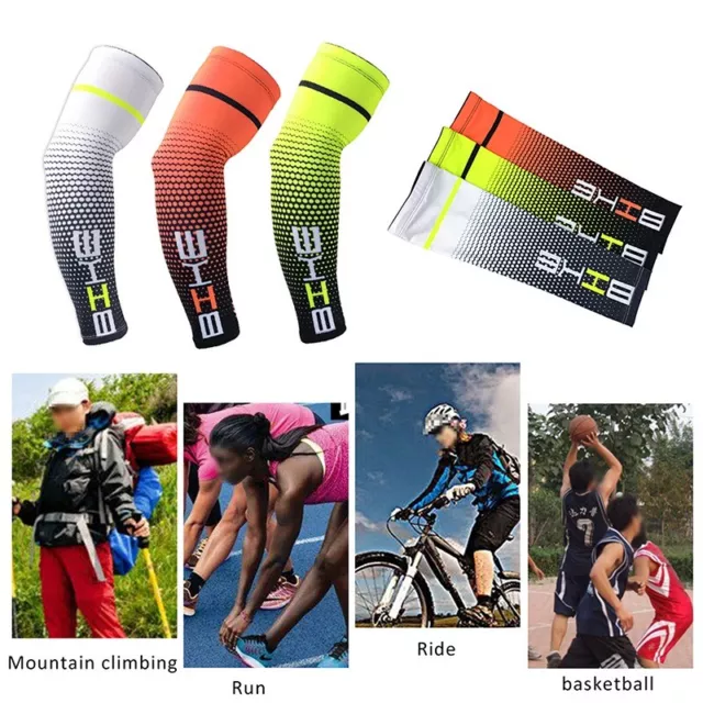 Armstulpen Abdeckung Radfahren Basketball Golf Sport UV Sonnenschutz Kühlung DE 2