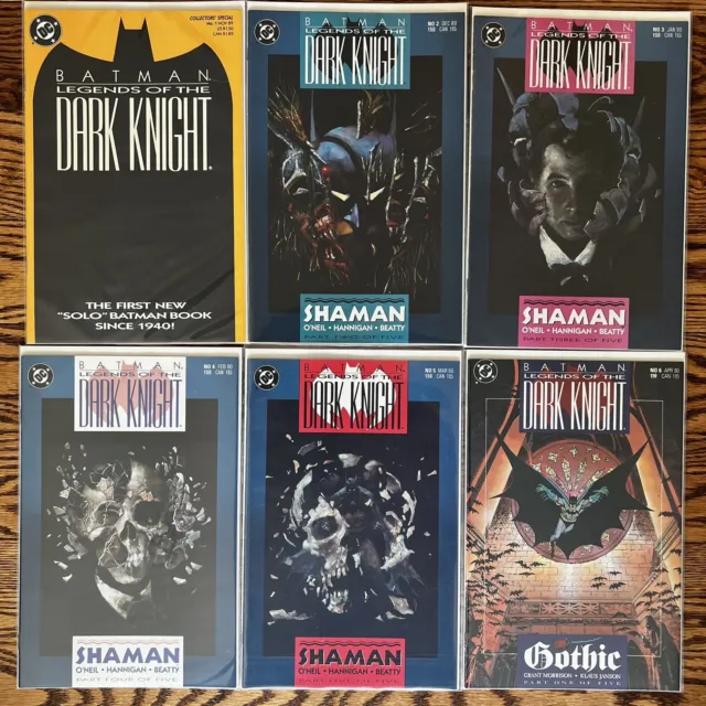 DC Comics BATMAN LEGENDS OF THE DARK KNIGHT Lot 01-10. NM. 1989 1990