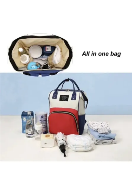 Living Traveling Share Baby Diaper Bag Multi-Function Travel Waterproof Backpack 2