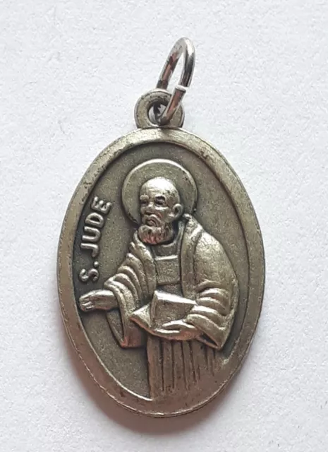 Medaille Religieuse Metal Religious Medal Saint Jude Chrétien 3.1g 16mm