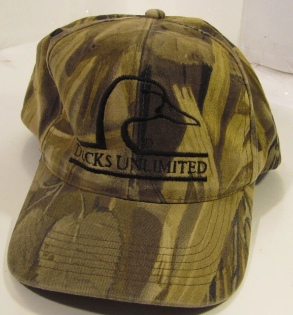 Ducks Unlimited Hat Vintage 80's Snapback Adjustable Ball Cap Made in USA Brown