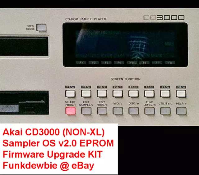 Akai CD3000 (NON-XL) OS 2.0 EPROM Firmware Upgrade KIT / New ROM Update Chip