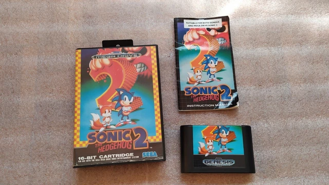 Sonic The Hedgehog 2 – Sega Mega Drive, 1992 – PAL, Complet, Très Bon état