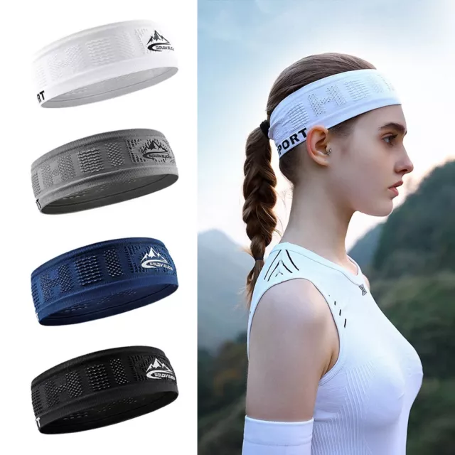 Sports Headband Hairband/Cap 1pc 40g 46-65cm Black Dark Gray Polyester