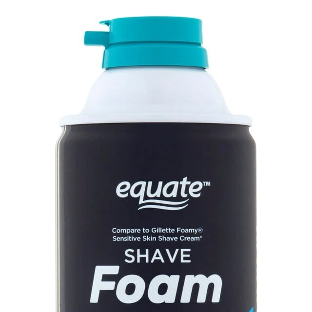 Espuma de afeitado Equate, piel sensible, 10 oz