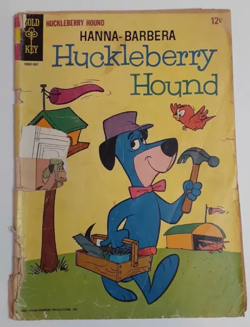 Huckleberry Hound #27 ~ 1965 Gold Key Comics, Hanna-Barbera Pixie Dixie Mr Jinks 3