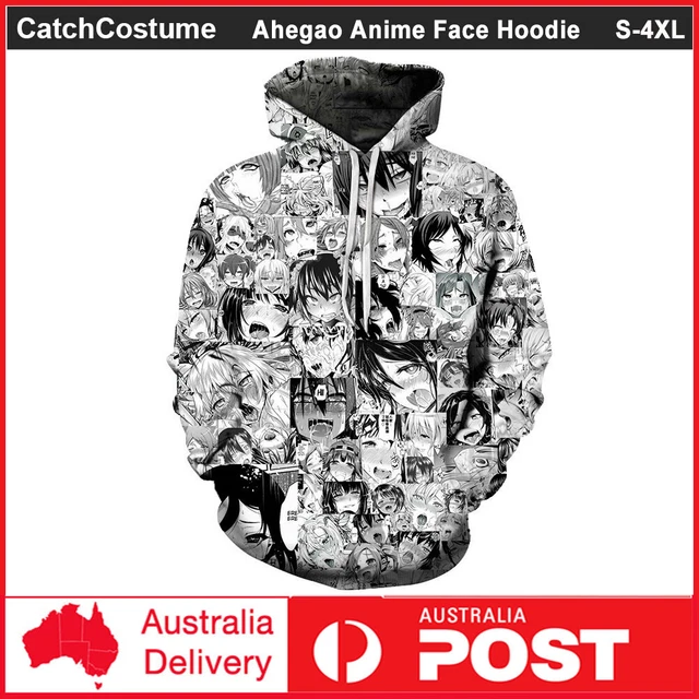FUNNY CARTOON AHEGAO Anime 3D Print Men s Sport Street Hip Hop Tracksuit Outfits 12.89 PicClick AU