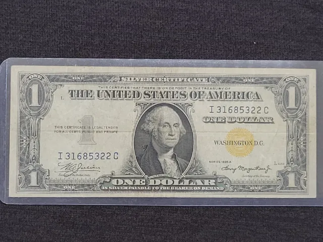 $1 1935 A North Africa One Dollar - WWII Emergency Issue Silver Certificate Note