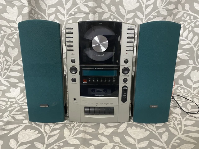 VINTAGE UPRIGHT AMSTRAD Micro Hi-Fi - MC2800 -CD Player AM/FM Cassette ...