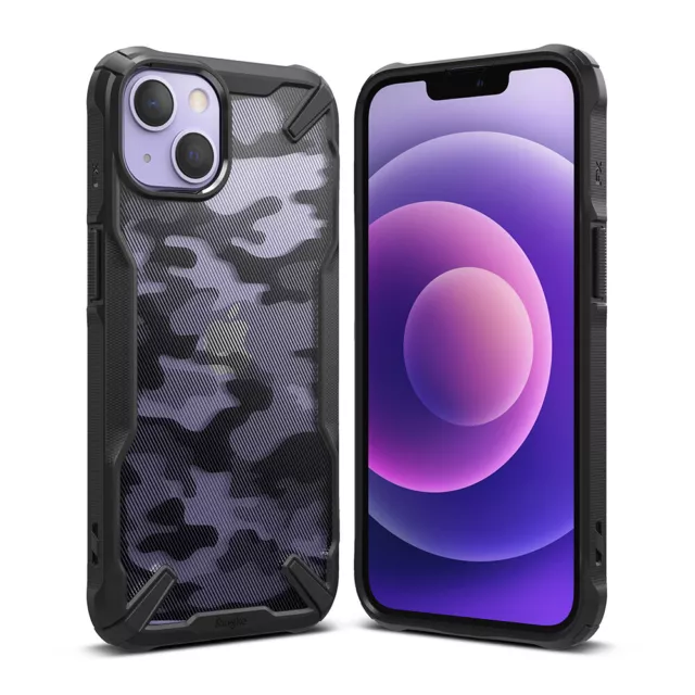 Ringke Fusión X Panzerhülle Funda Protectora para IPHONE 13 Negro Camo