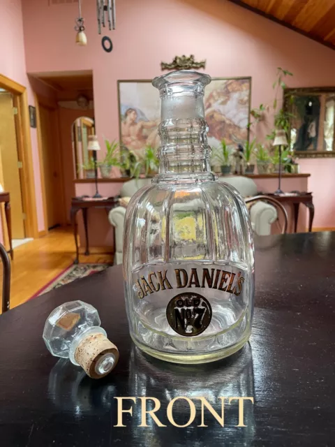 Vintage Glass Jack Daniels Old No 7 Maxwell House Bottle Whiskey Decanter 13"