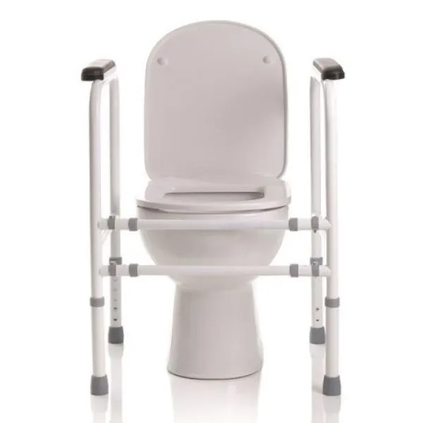 Sostegno per wc universale in acciaio verniciato ausilio per il bagno disabili 2