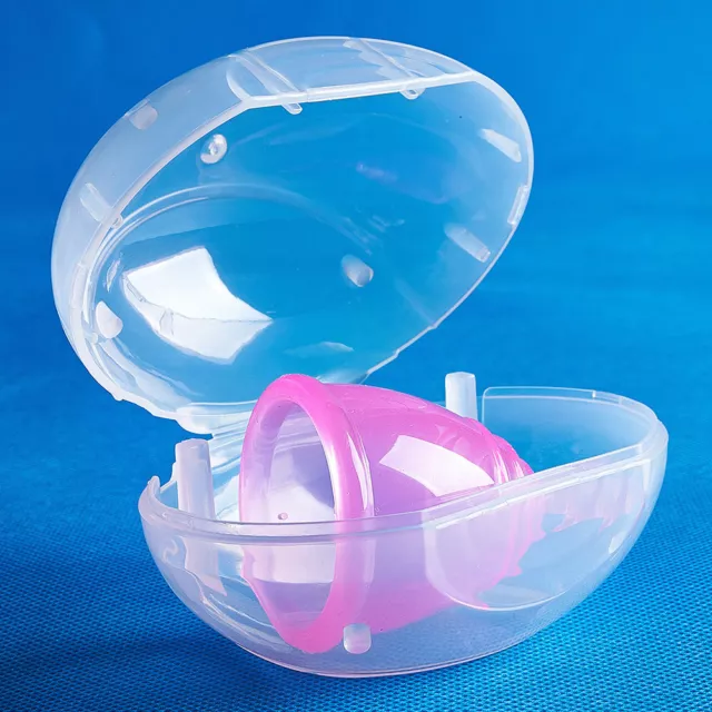 1 pieza taza menstrual de silicona médica reutilizable con viaje ☀
