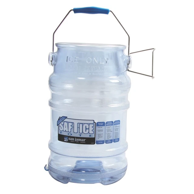 San Jamar SI6000 Saf-T-Ice 6 Gallon Ice Tote