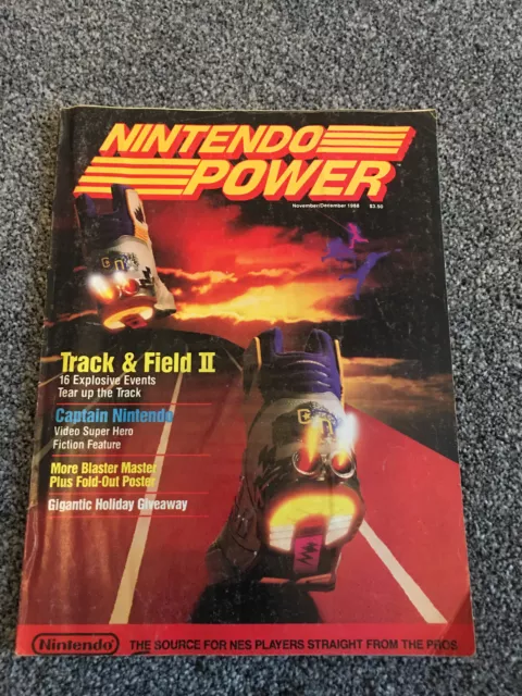 Nintendo Power Magazine issue 3 with Blaster Master poster nes