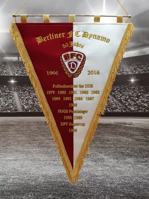 Dynamo Berlin 50 Years Embroidered Pennant Size 48cm x 36cm