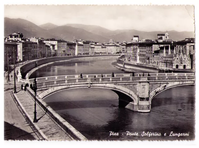 Cartolina Toscana - Pisa 20272 - Ponte Solferino E Lungarni Anni 50