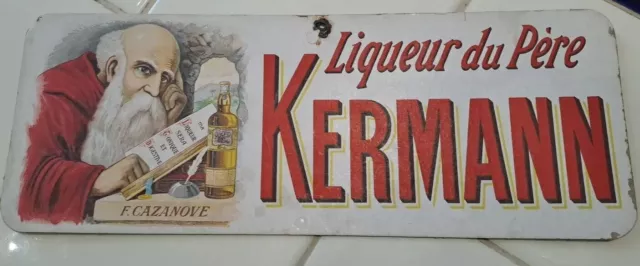 Ancien Carton Publicitaire - Liqueur du père Kermann Cazanove - Collection pub