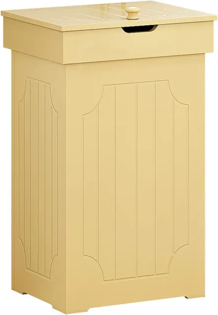 Home Trash Can Cabinet 23 Gallon Kitchen Garbage Can Wooden Recycling Trash Bin