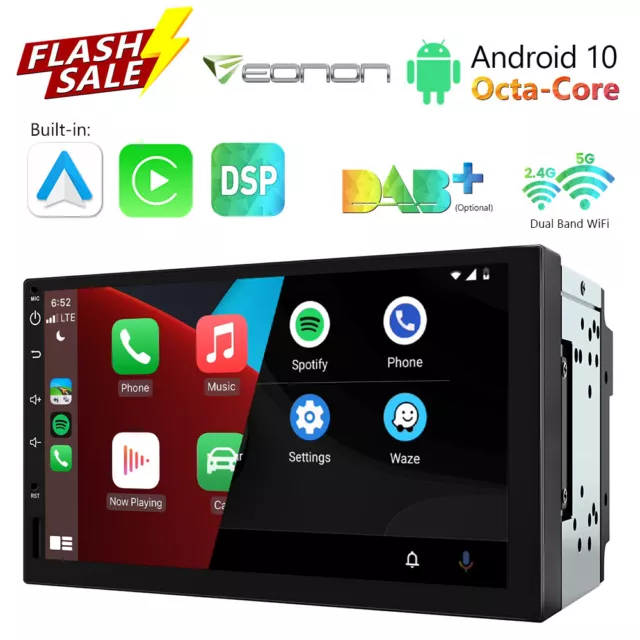 7" Autoradio 2Din Android 8-Kern RDS GPS Navi WiFi Bluetooth Touchscreen 2G+32GB