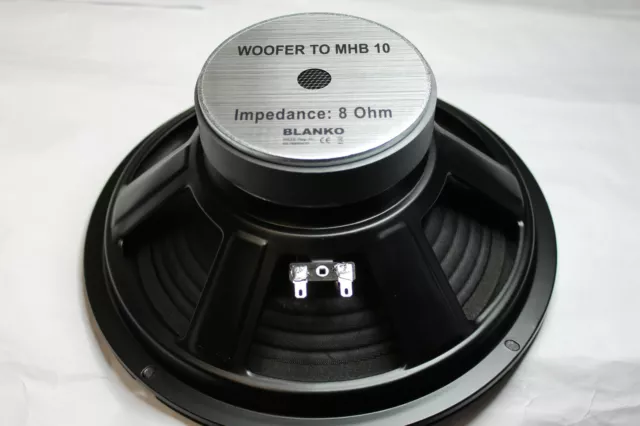 Hifi Pa Baffle Subwoofer Mhb 10 " MHB10 MHB-10 25 CM Basses 8 Ohm 1 Pièce 2