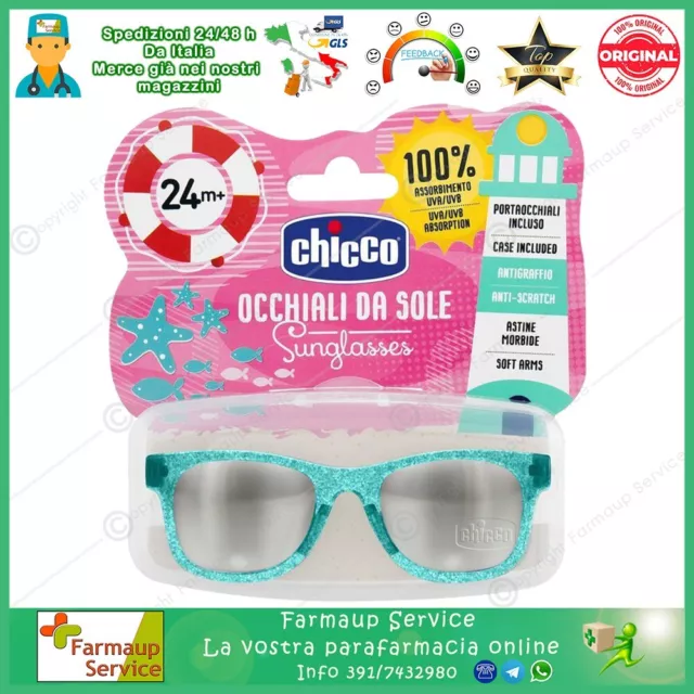 Chicco Occhiali Da Sole Bambini Bambina 24m+ 24 Mesi + Portaocchiali Incluso